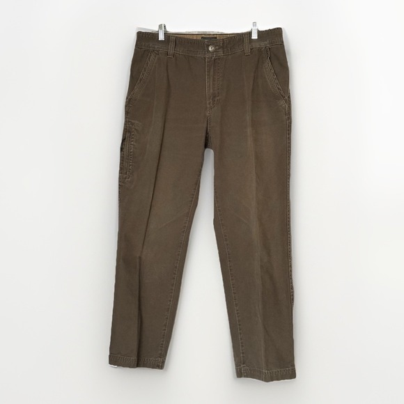 G.H. Bass & Co. Men's Canvas Utility Pants 34x30 Brown Workwear Outdoor - Picture 1 of 8